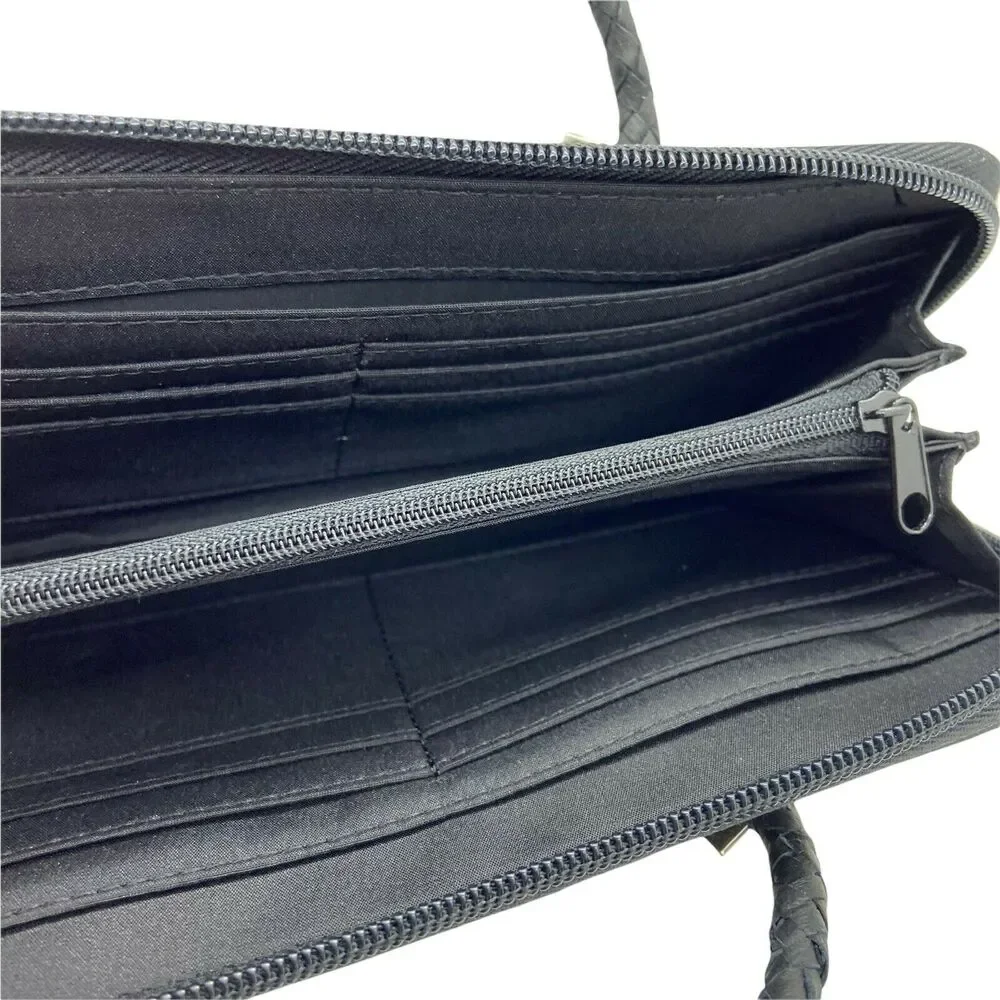 Horse Travel Wallet Purse The Gallery Collection Women's Black Double Handles